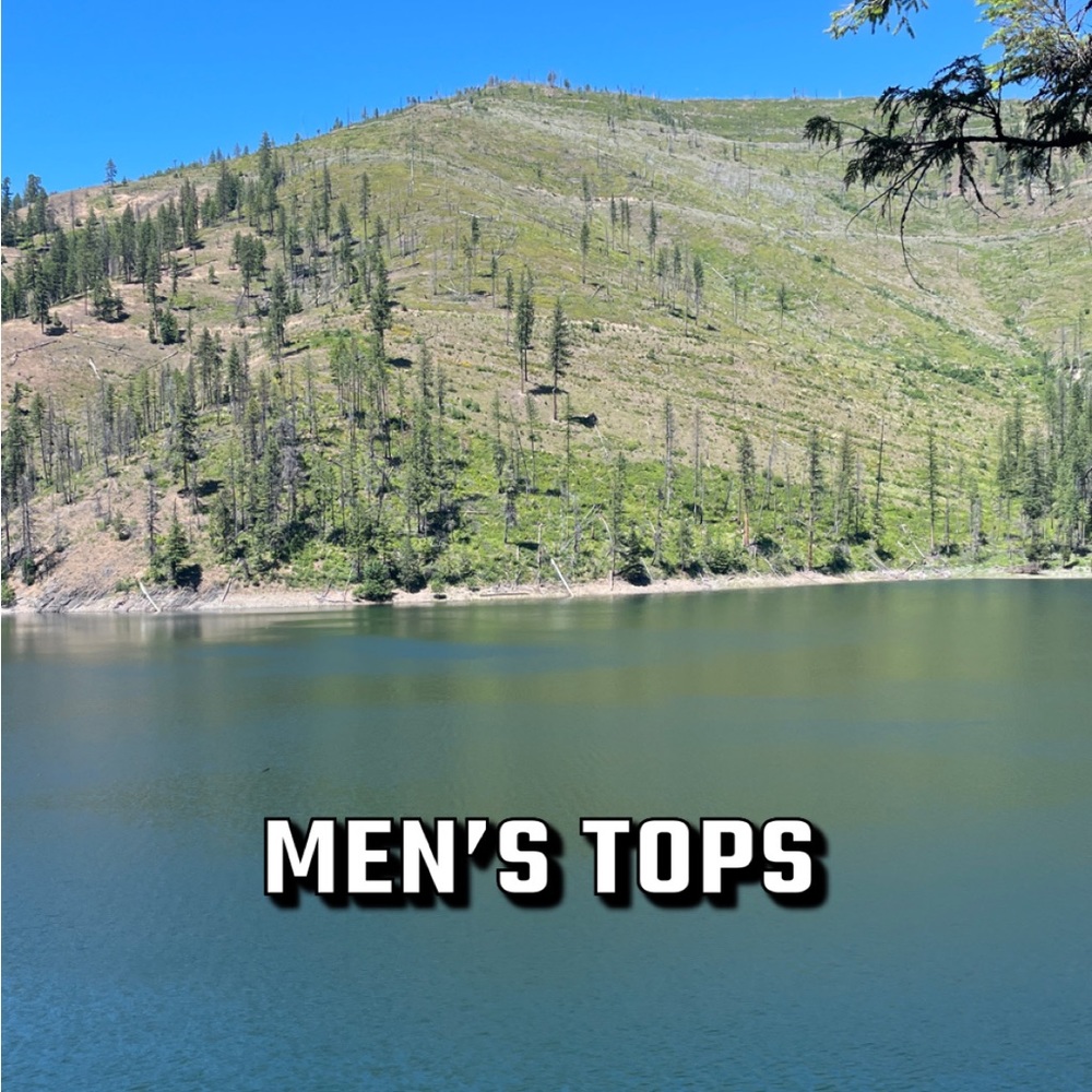 All of the mens tops listed below!😁
